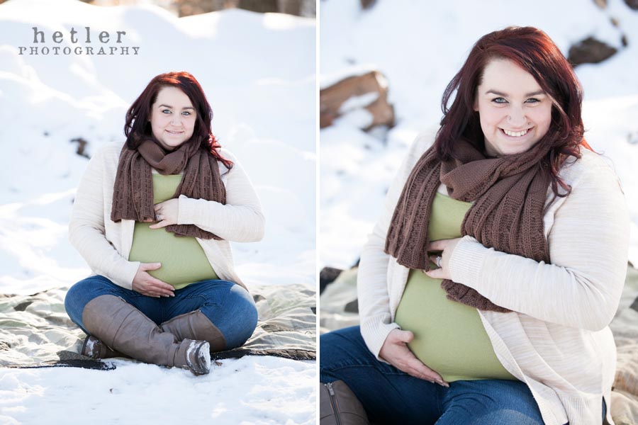 winter maternity photography 0008