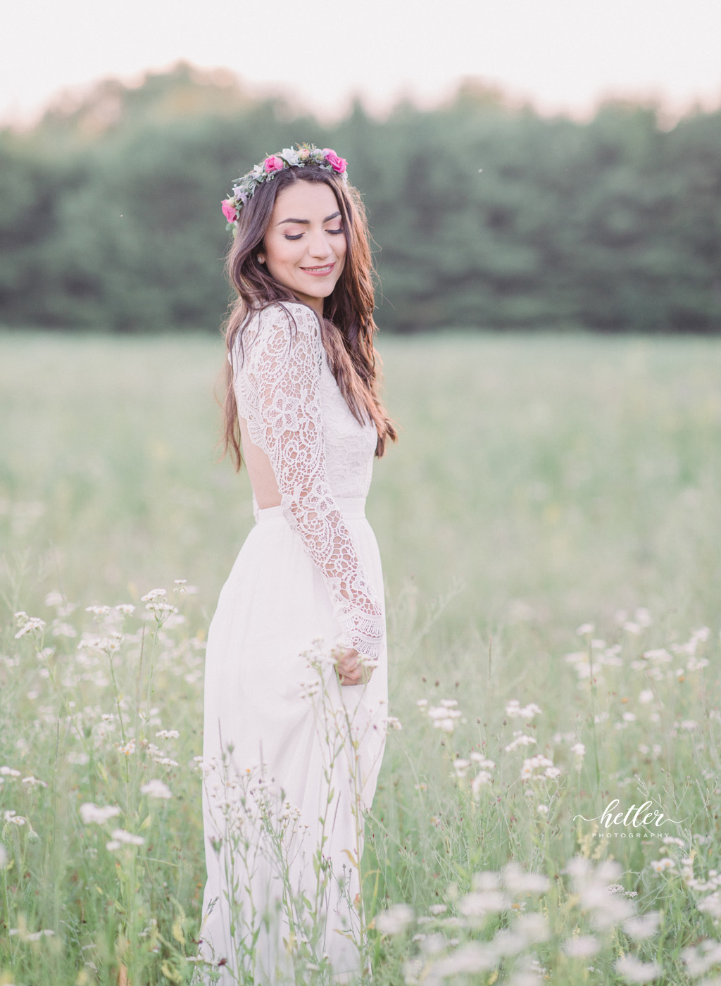 Kalamazoo wedding photography in a lavender field