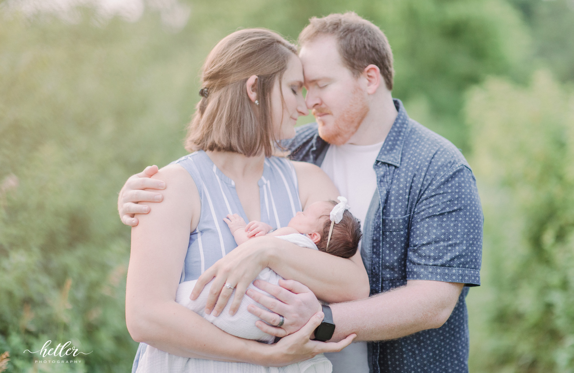 Hager Park newborn photography session jenison