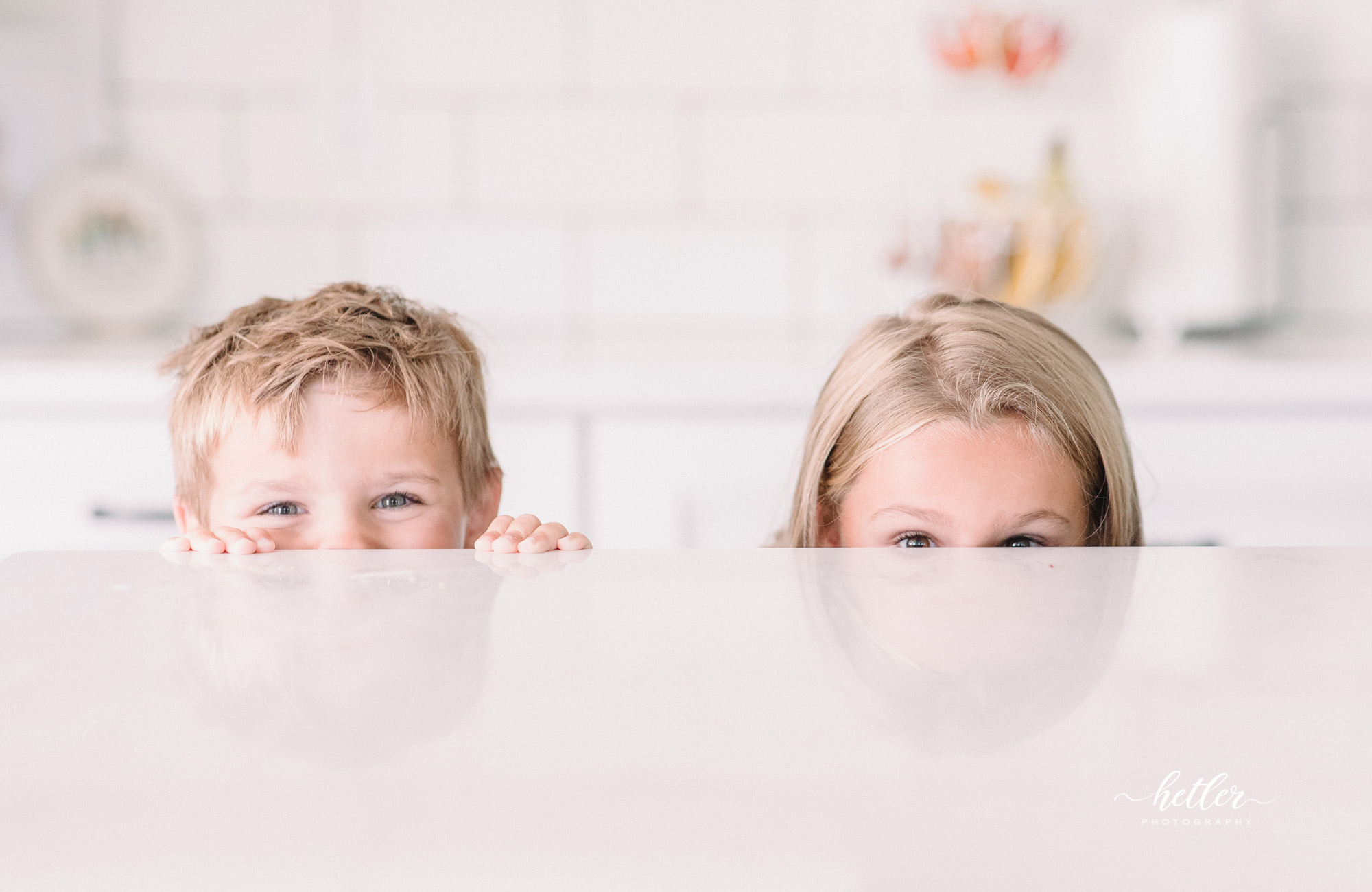 Grand Rapids family session in-home cookie baking