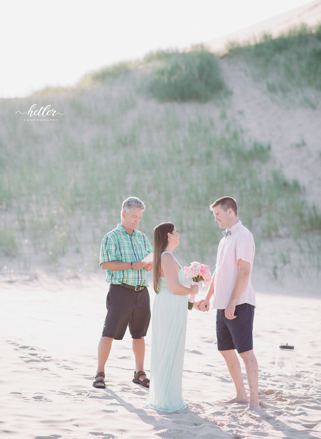 Northern Michigan Silver Lake wedding vow renewal photos