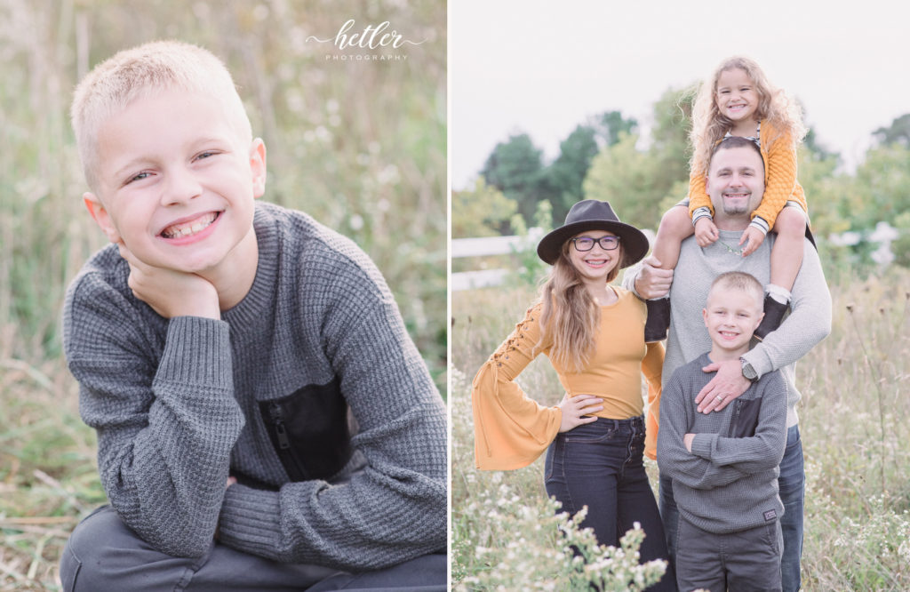 Hydrangea Blu fall family photo session with Val from Love Greyson Events