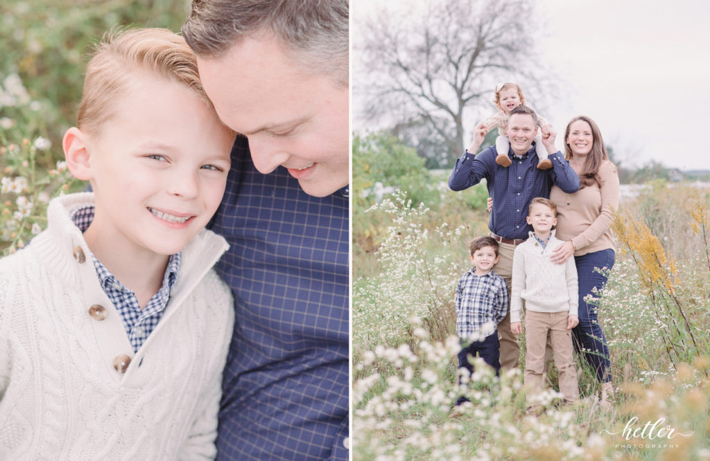 Fall family photo session in Rockford, Michigan at Hydrangea Blu Barn