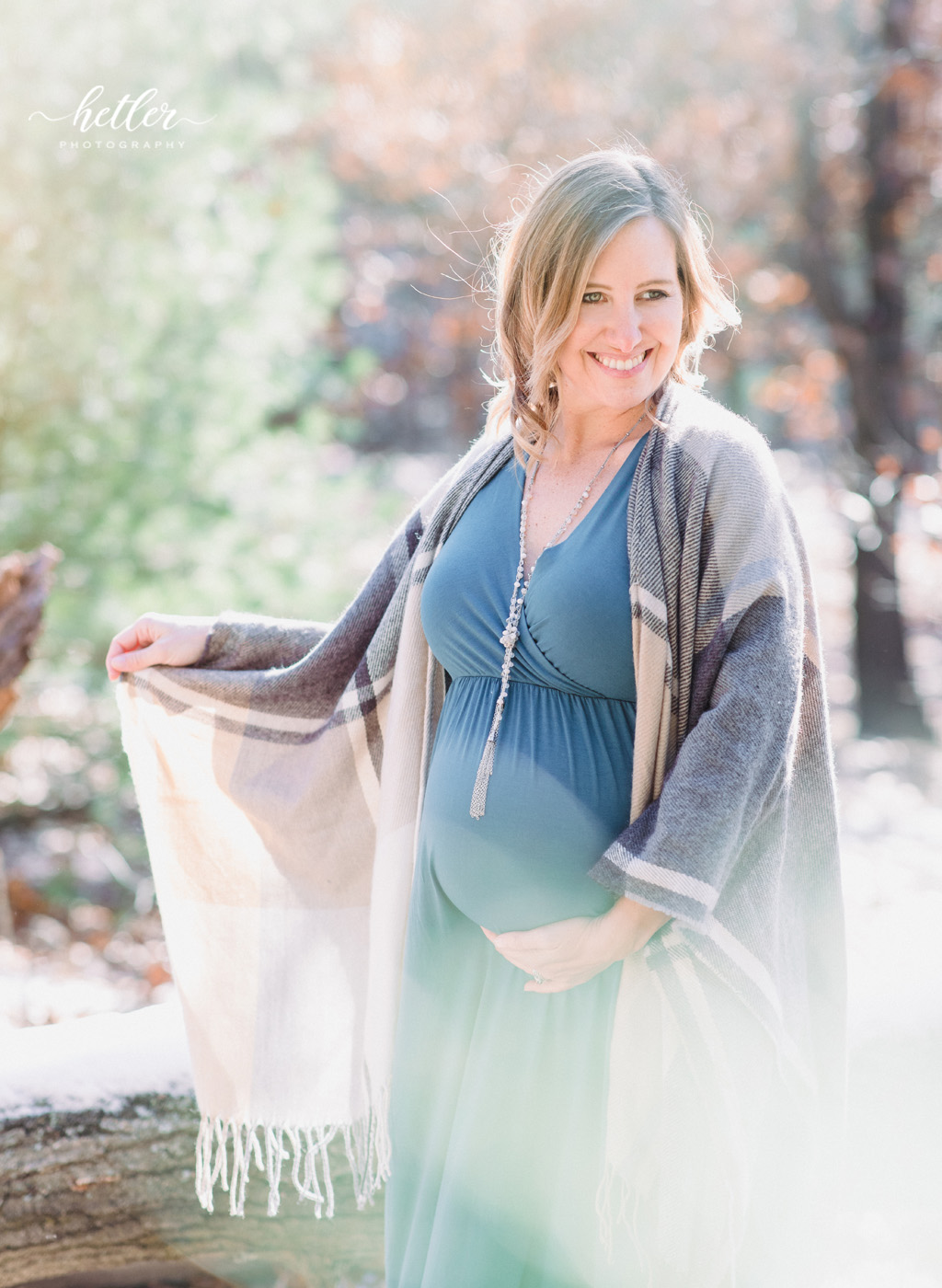 Grand Rapids light and airy maternity photography at Provin Trails