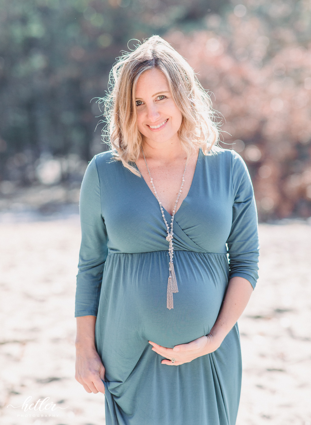 Grand Rapids light and airy maternity photography at Provin Trails