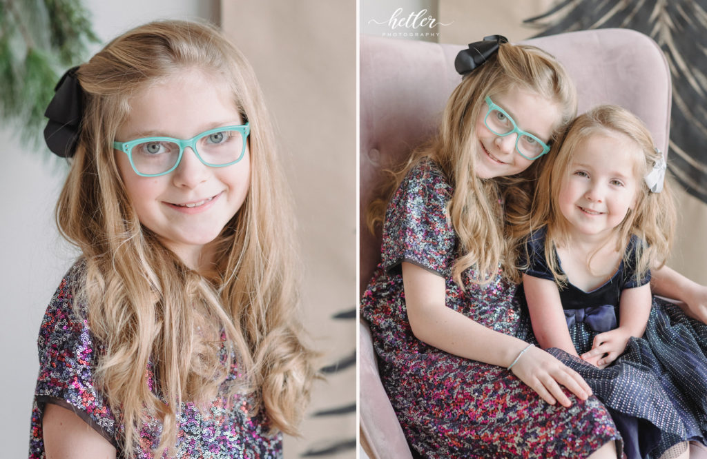 Grand Rapids Christmas studio mini session with special needs