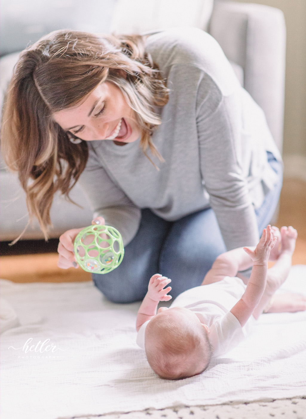 Grand Rapids branding photography for pediatric therapy website Sprout + Thrive