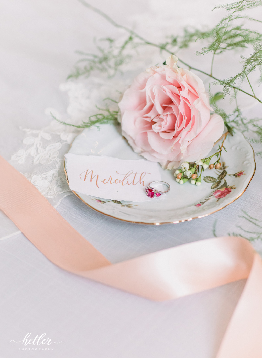 The Lit GR wedding with romantic Valentine's Day inspiration