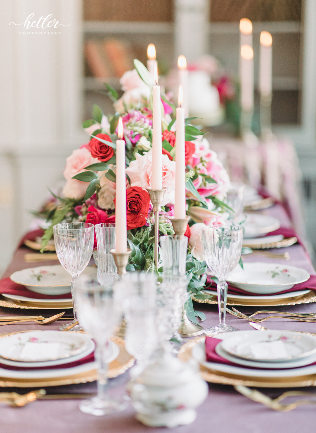 The Lit GR wedding with romantic Valentine's Day inspiration