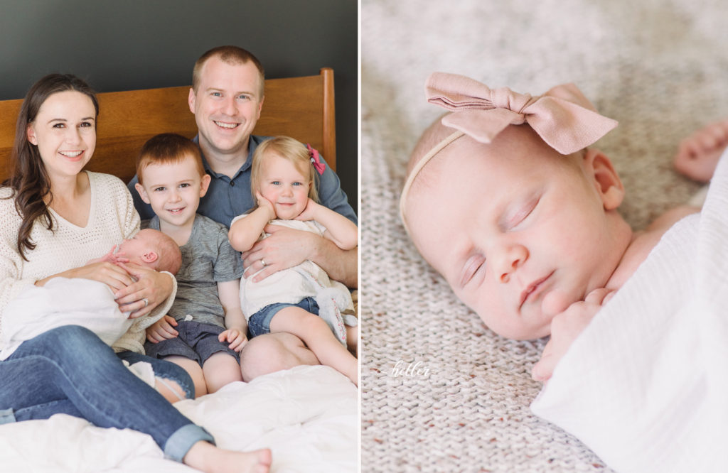 Caledonia Michigan in-home newborn photography