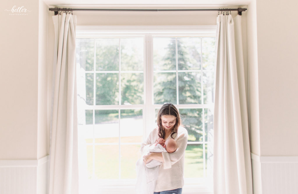 Caledonia Michigan in-home newborn photography