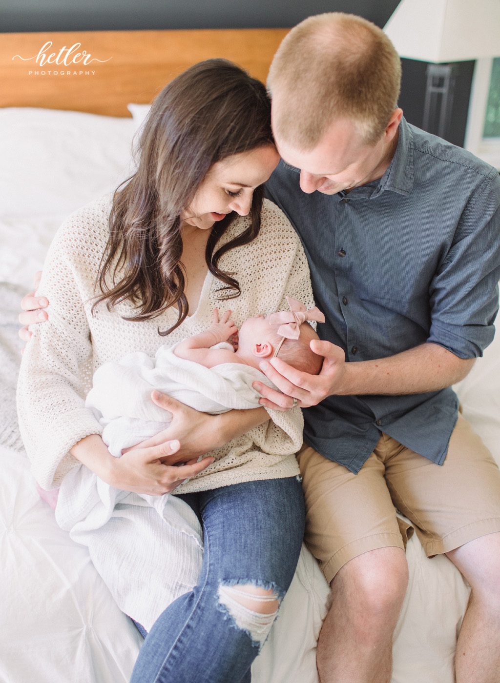 Caledonia Michigan in-home newborn photography