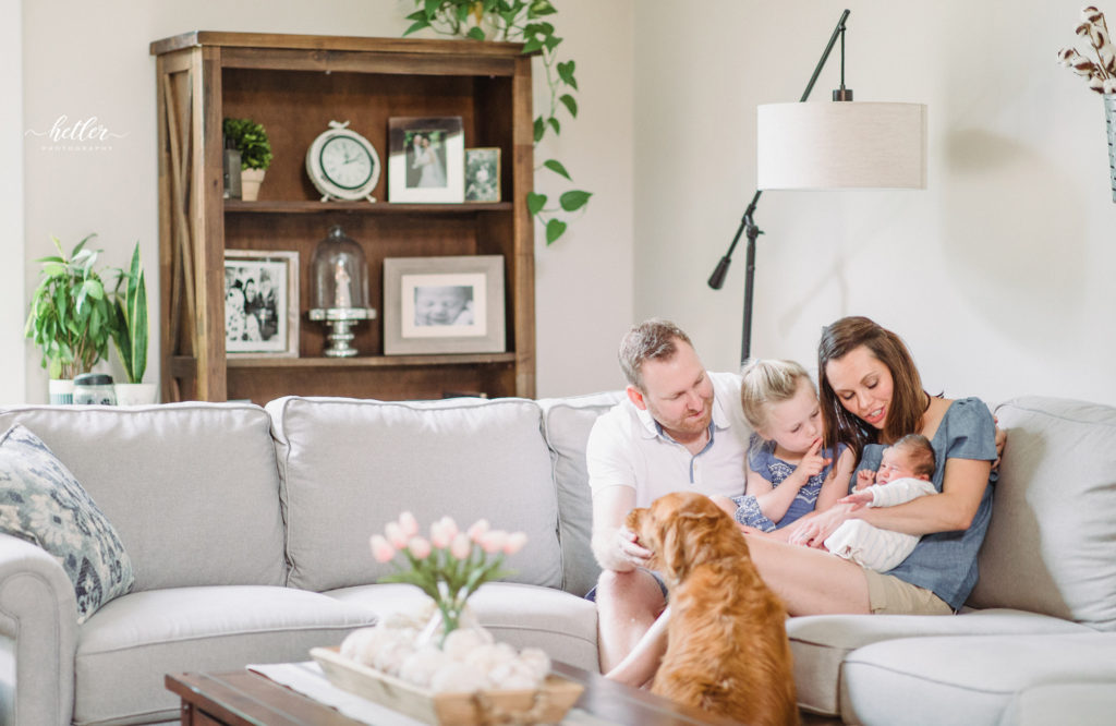 Cascade Michigan in-home newborn photography session for a sweet baby boy