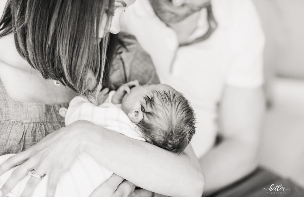 Cascade Michigan in-home newborn photography session for a sweet baby boy