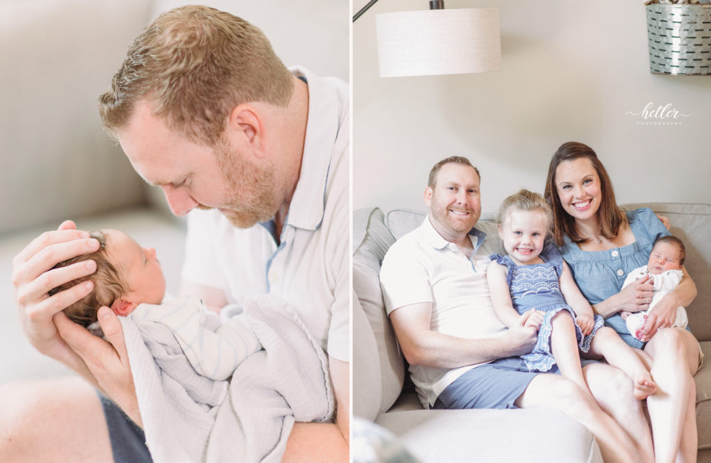 Cascade Michigan in-home newborn photography session for a sweet baby boy