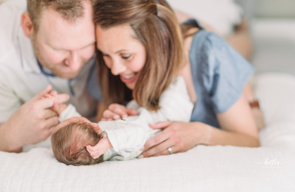 Cascade Michigan in-home newborn photography session for a sweet baby boy