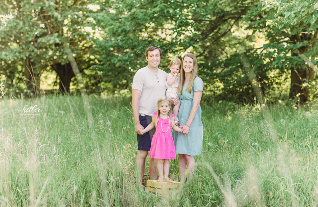 Family photos at Hager Park in Jenison Michigan