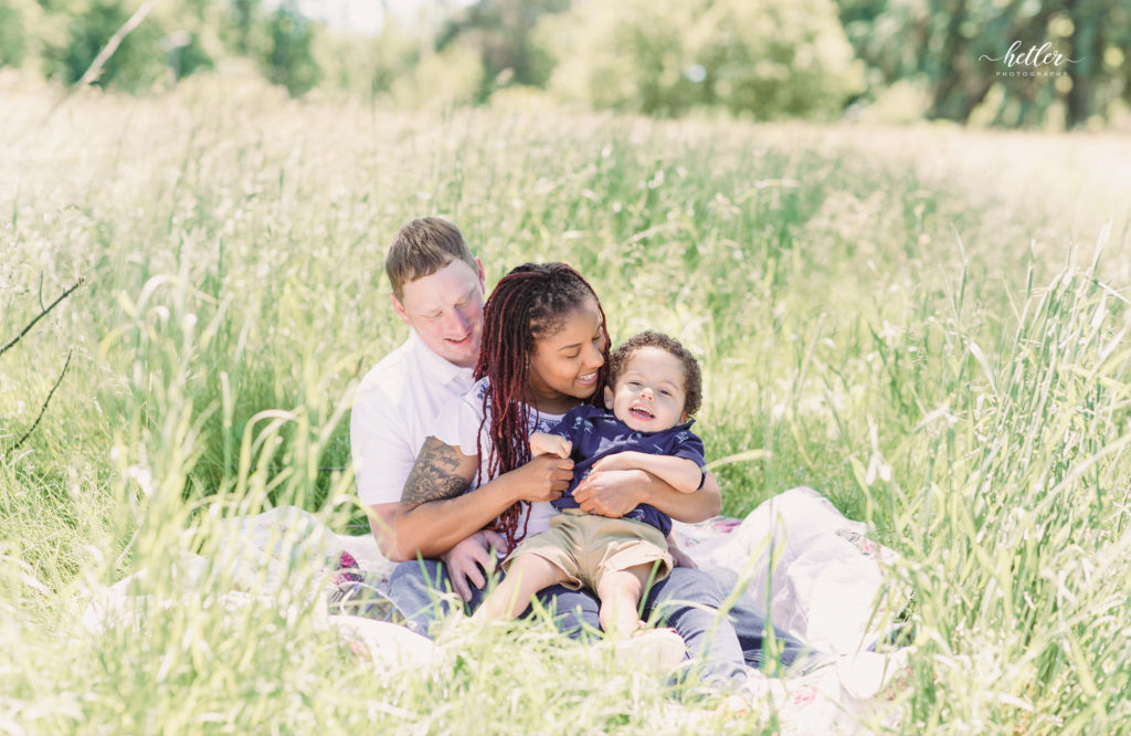 Lucky fin family session at The Highlands in Grand Rapids, Michigan