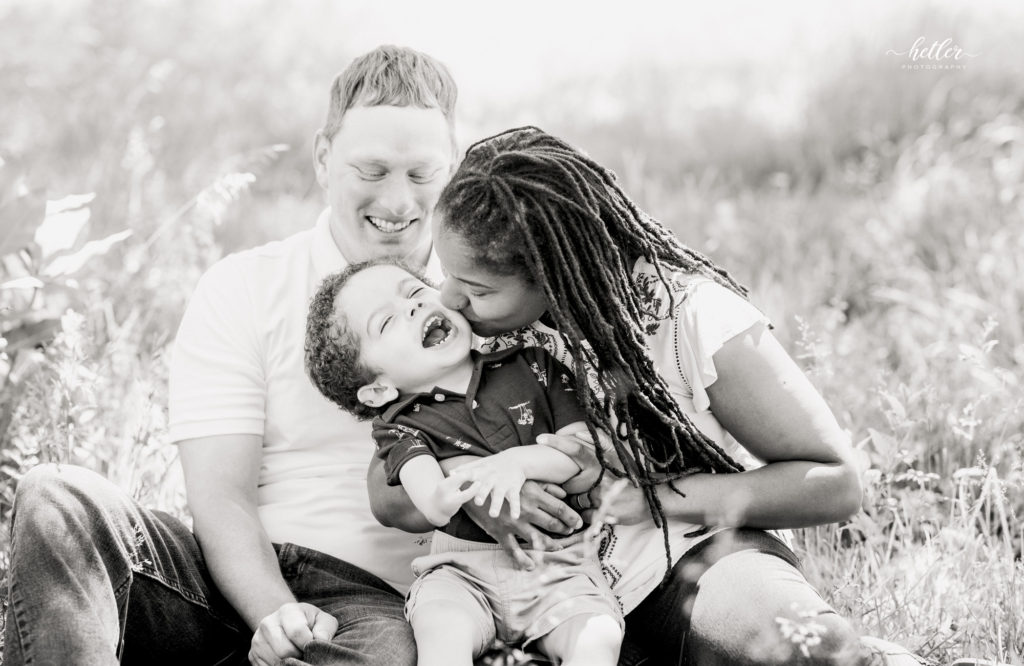 Lucky fin family session at The Highlands in Grand Rapids, Michigan