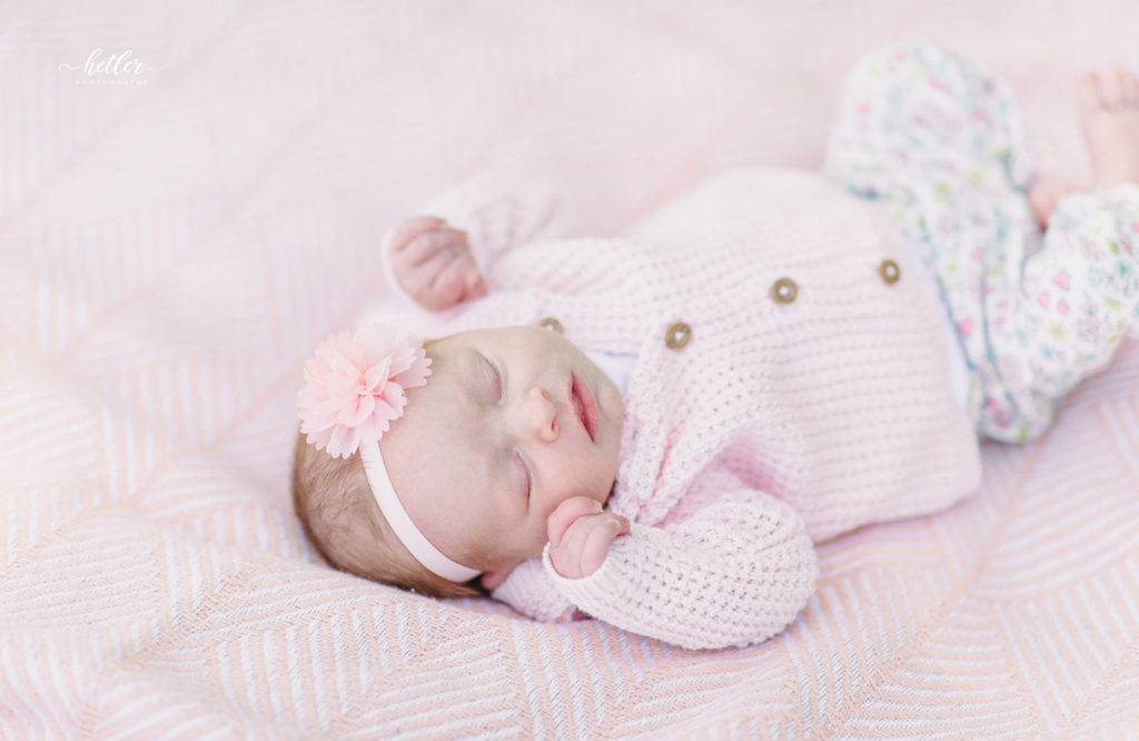 Sparta Michigan newborn photos with a sweet baby girl named Isla