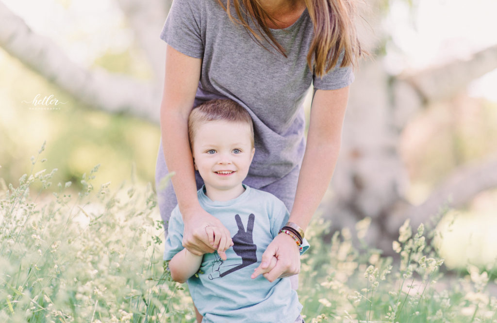 Lucky fin family photo session at The Highlands in Grand Rapids, Michigan