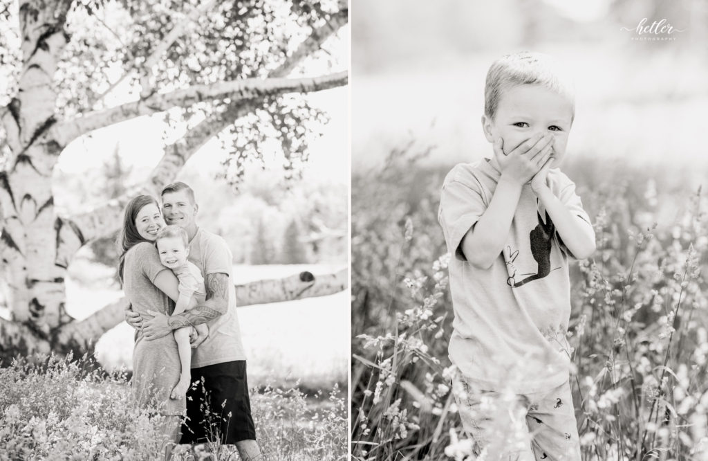 Lucky fin family photo session at The Highlands in Grand Rapids, Michigan