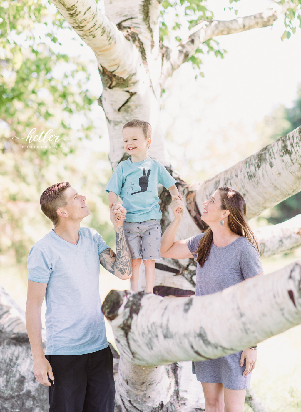 Lucky fin family photo session at The Highlands in Grand Rapids, Michigan