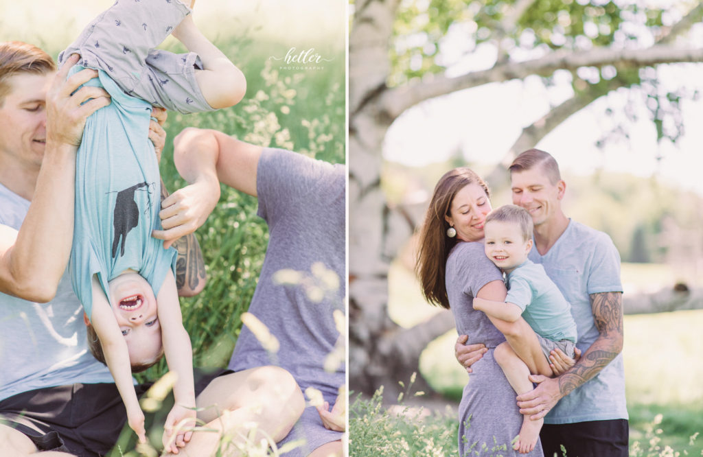 Lucky fin family photo session at The Highlands in Grand Rapids, Michigan