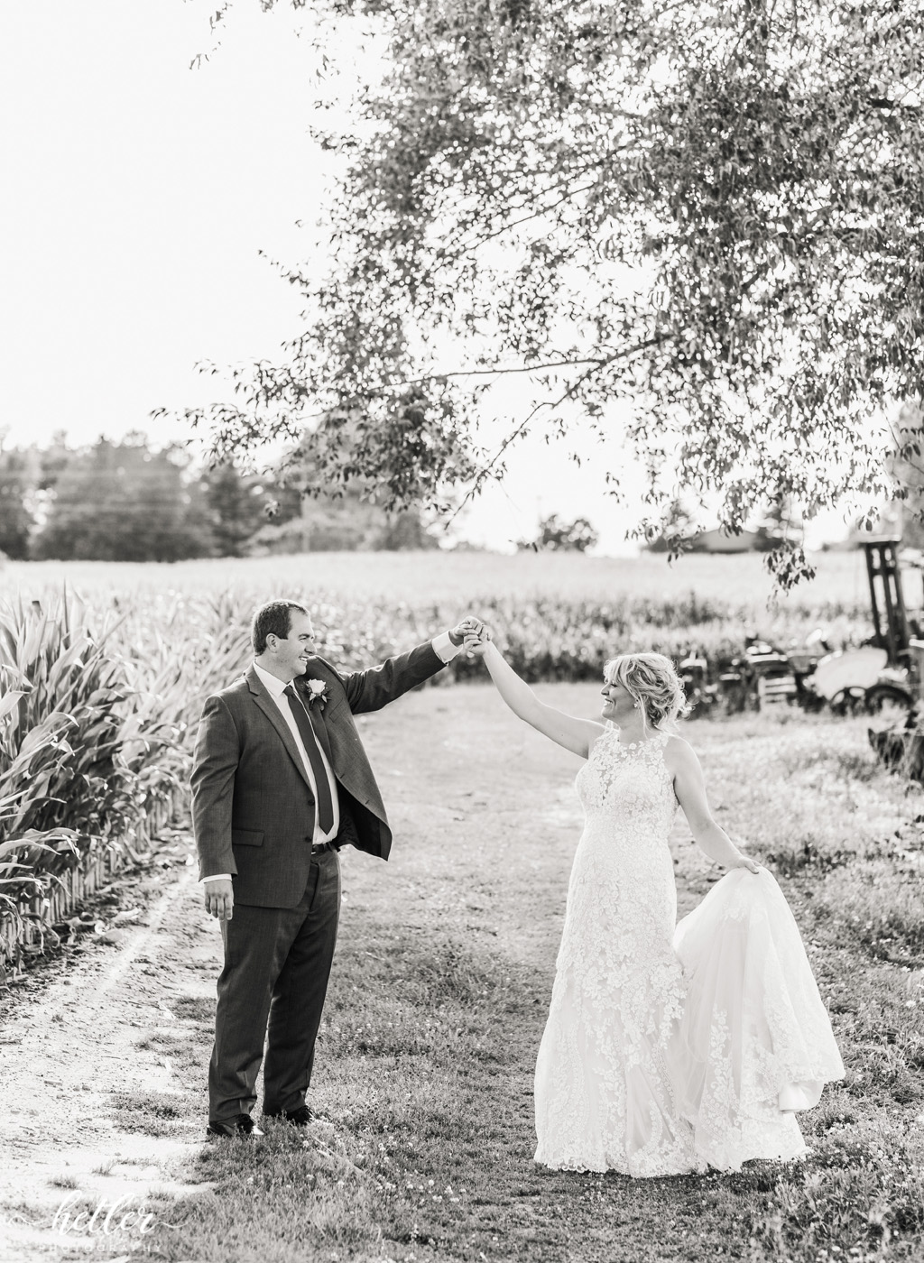 West Michigan backyard intimate wedding photography in Grant Michigan
