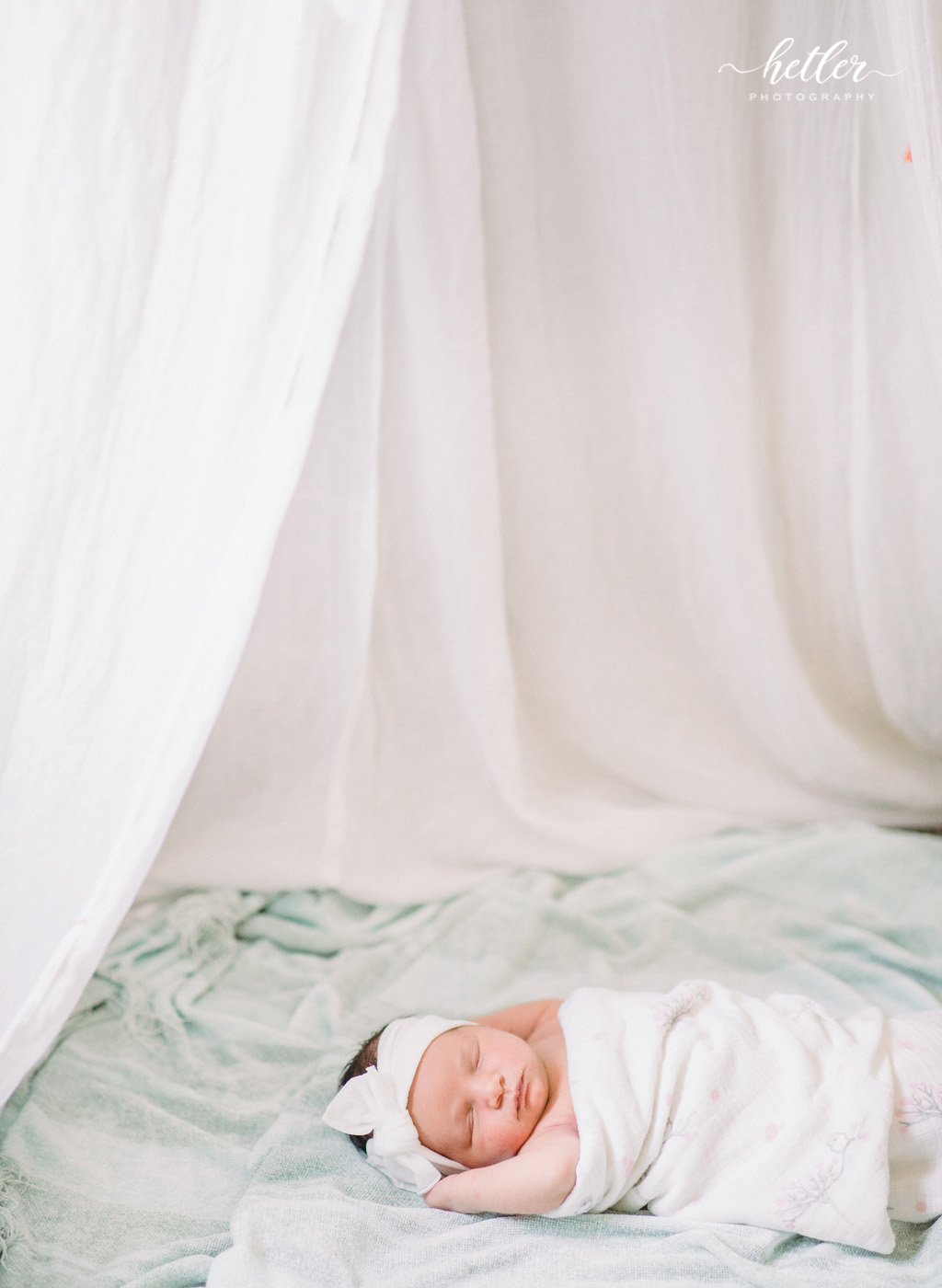 Forest Hills in-home newborn photography session with a family full of girls!