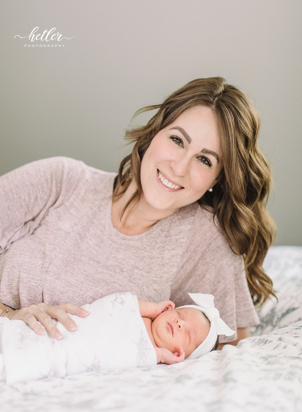 Forest Hills in-home newborn photography session with a family full of girls!