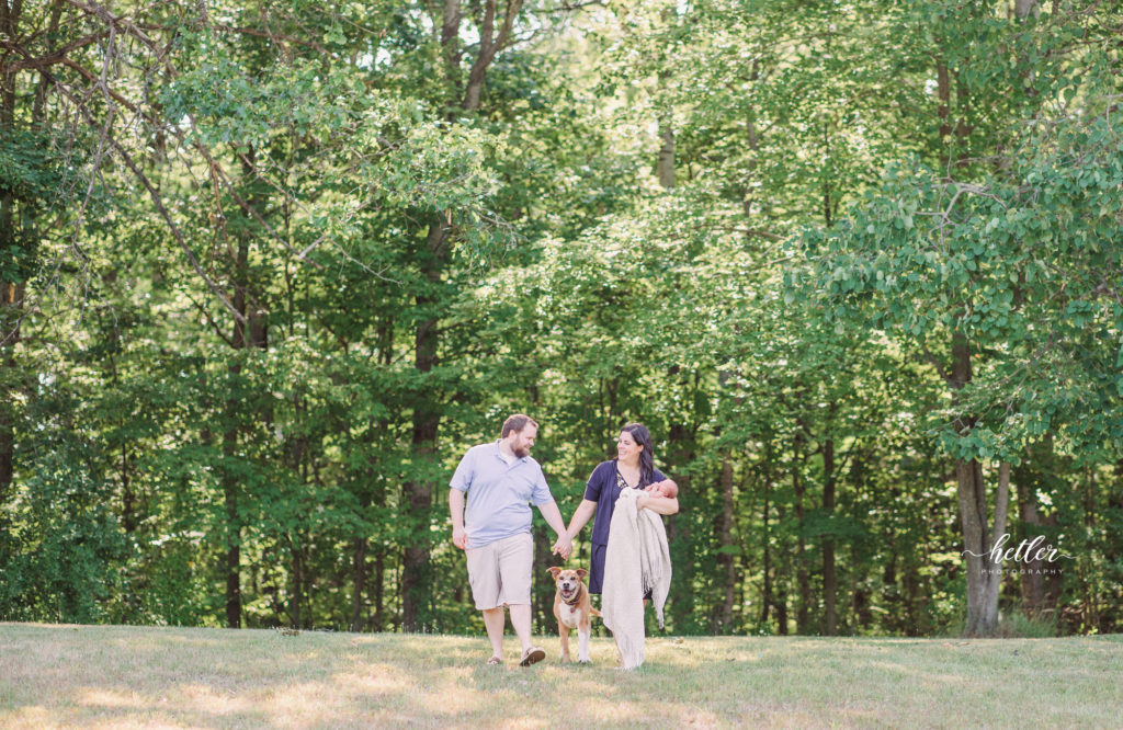 West Michigan outdoor newborn photos