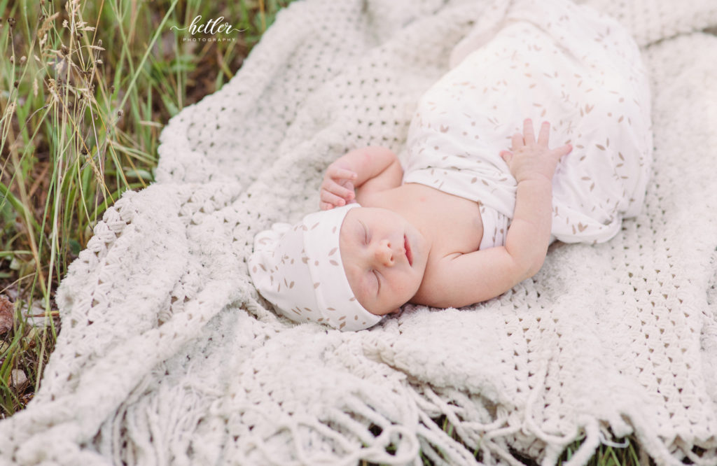 West Michigan outdoor newborn photos