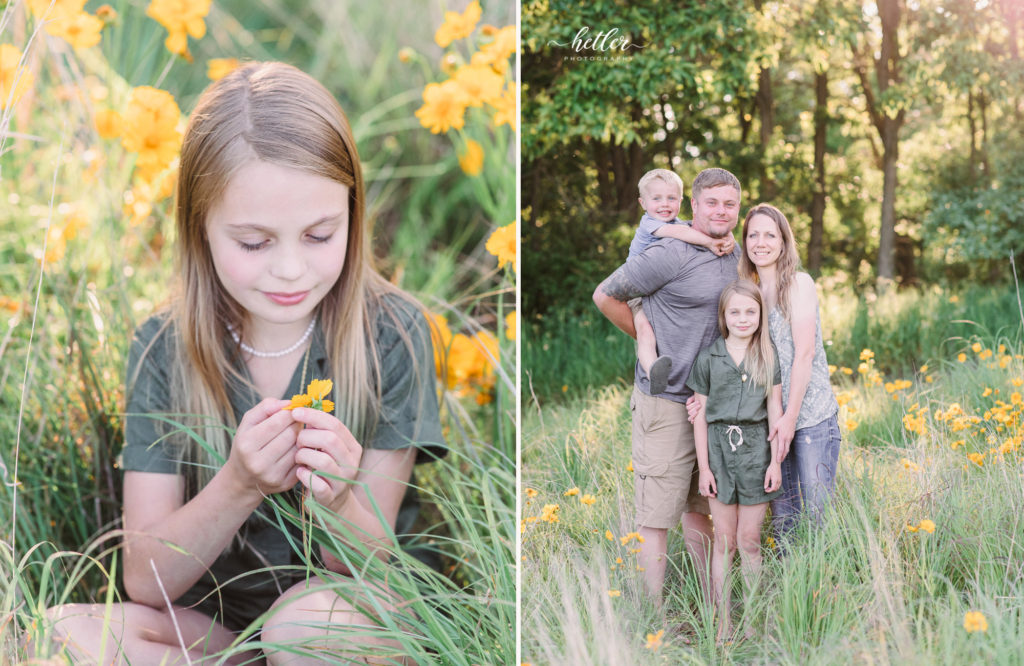 West Michigan wildflower family photos