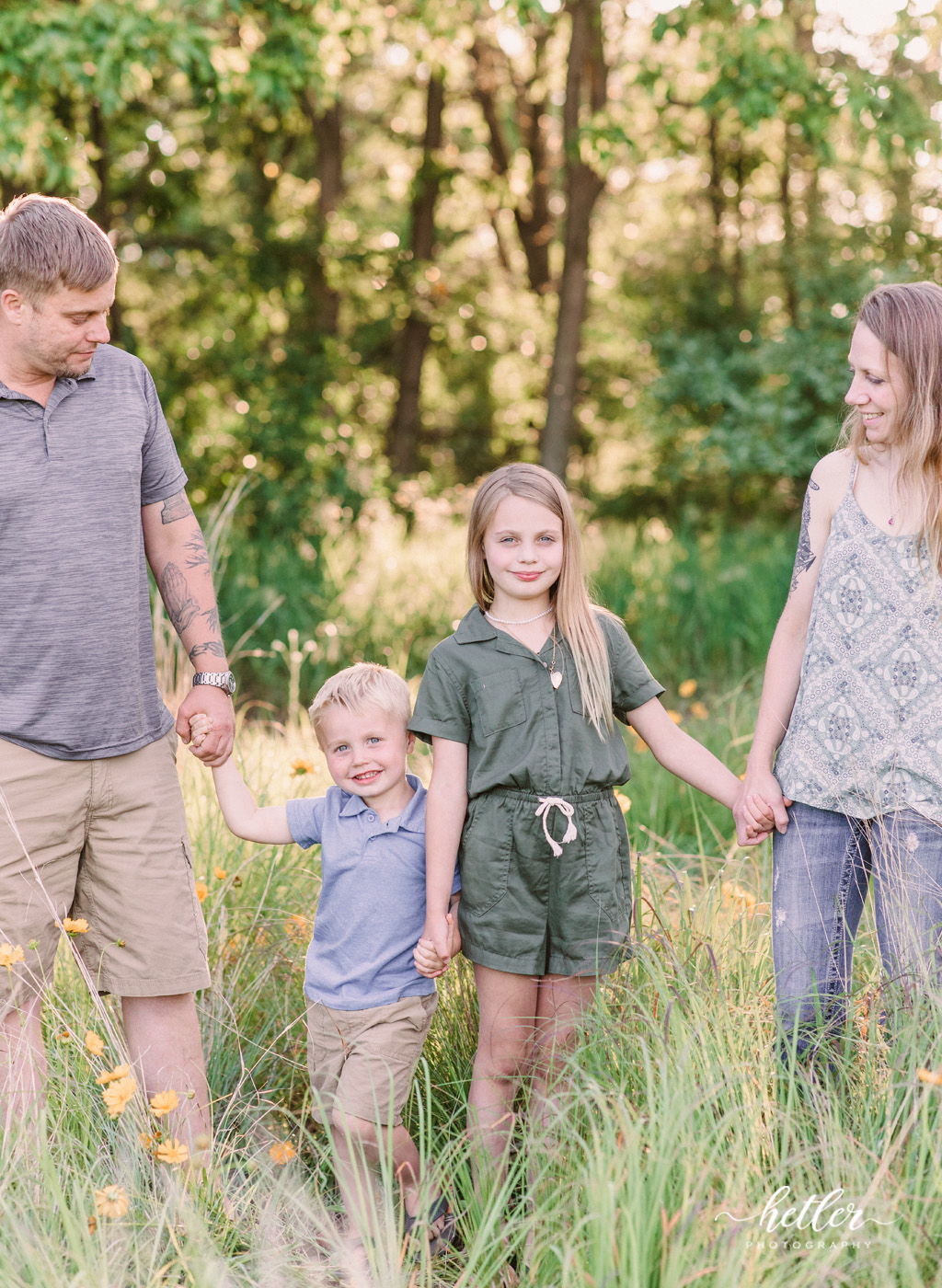 West Michigan wildflower family photos