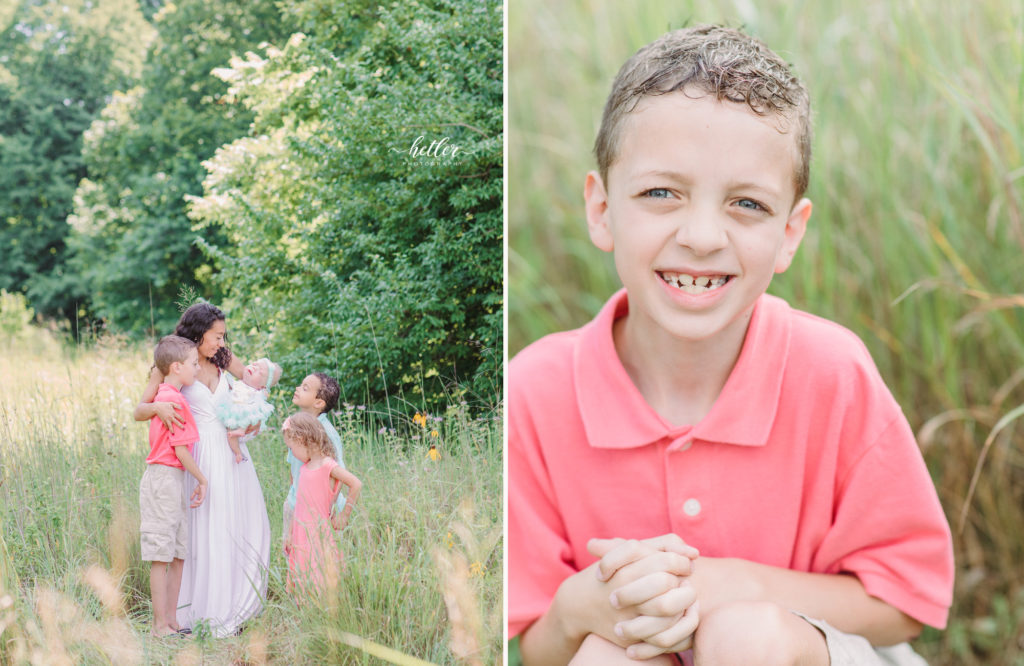 Grand Rapids special needs family photos at Hager Park in Jenison Michigan