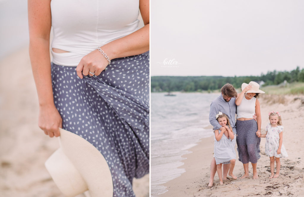 Petoskey family beach photos with Shelby from The Day's Design