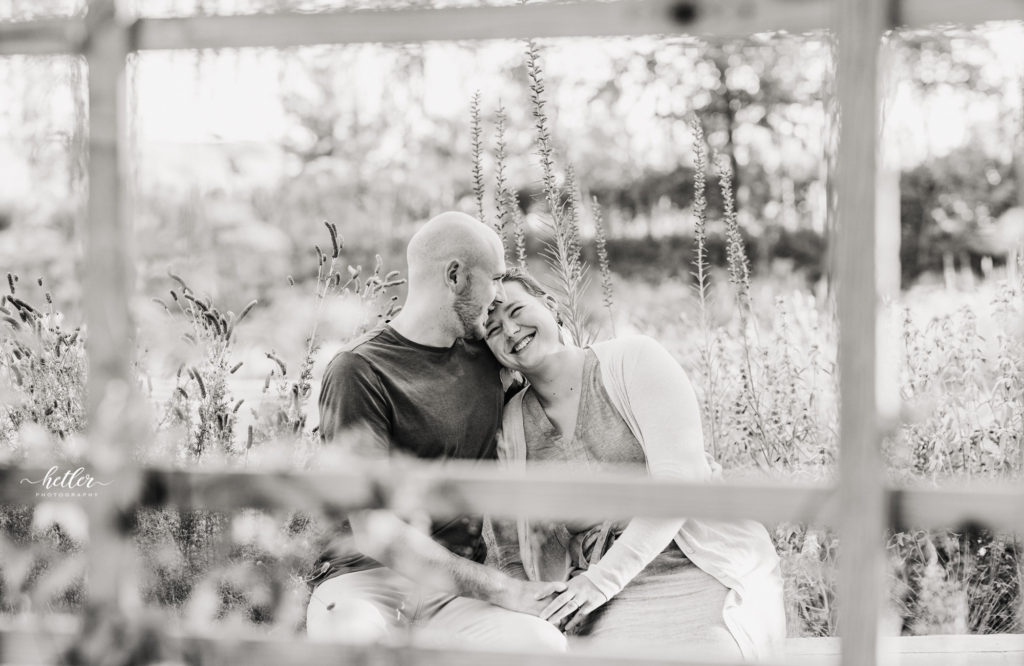 Engagement photo session at Calvin College's Ecosystem Preserve in Grand Rapids Michigan