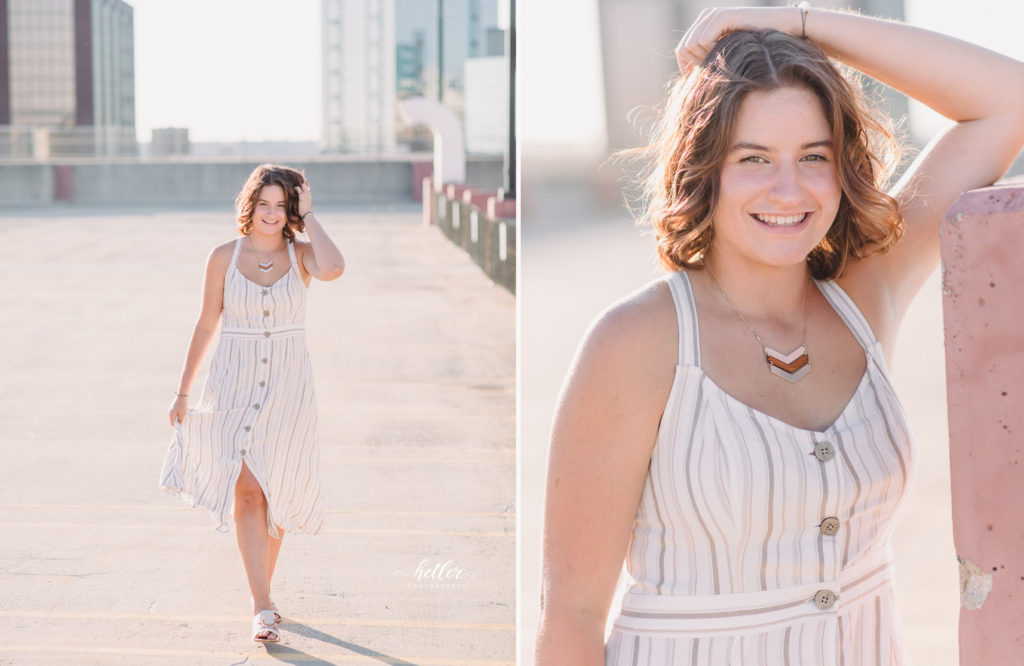 Downtown Grand Rapids senior pics with twin siblings on a gorgeous summer night