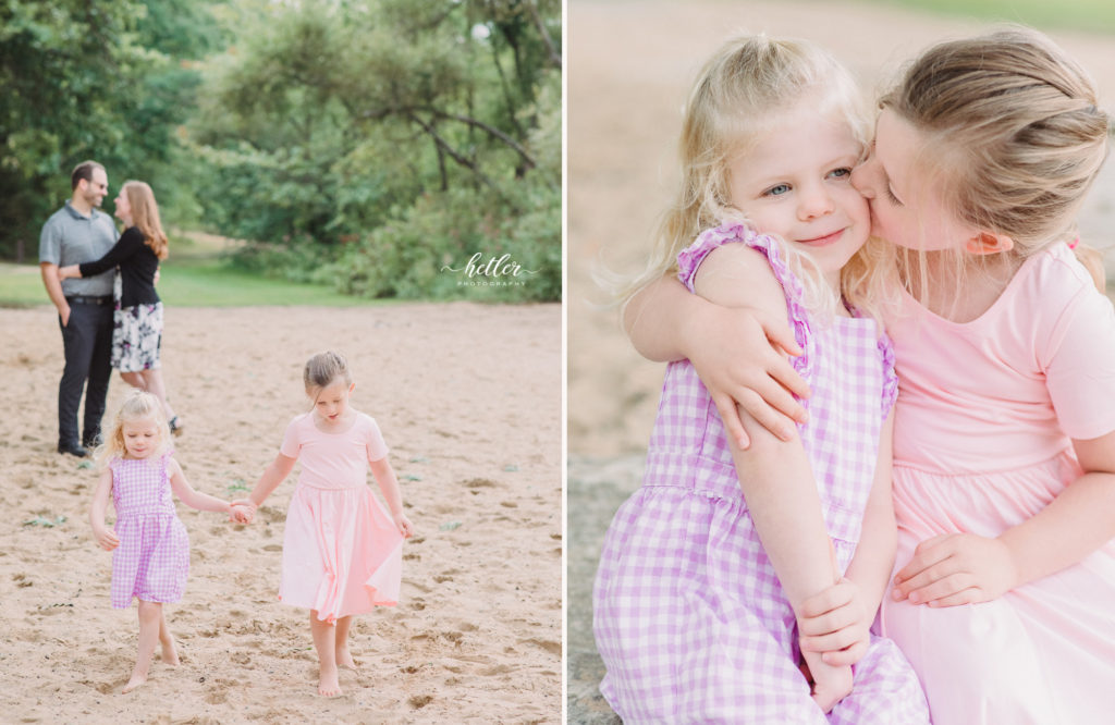 Late summer family photos at Long Lake Park in Sparta Michigan