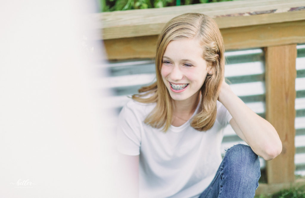 Rockford clothesline mini session with a backyard garden session in Michigan