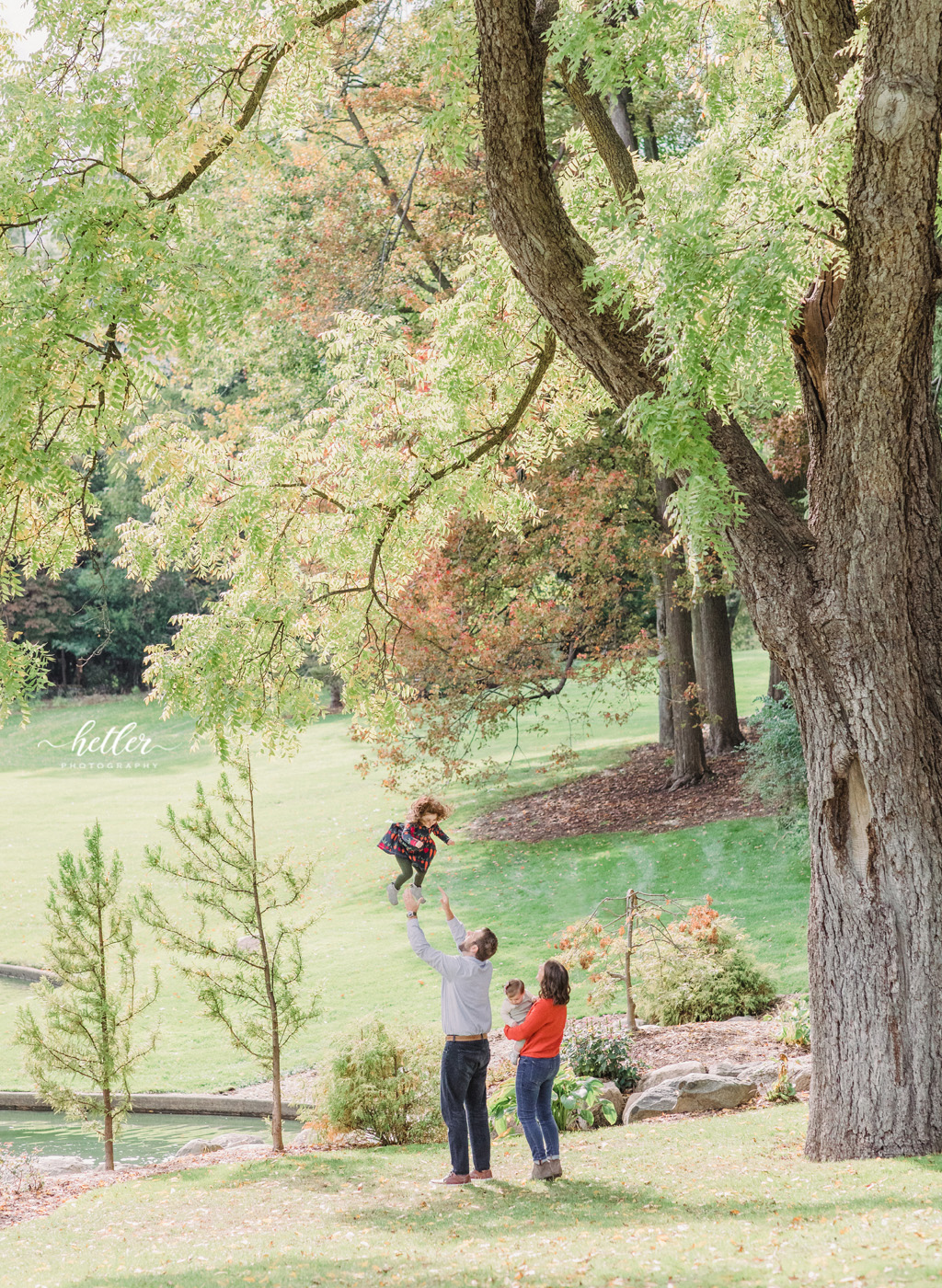 Calvin College family photo session on a beautiful fall day in Grand Rapids Michigan