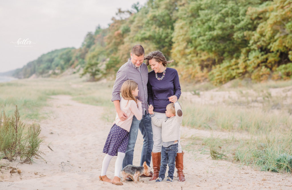 Family Photos at PJ Hoffmaster State Park in Muskegon MIchigan