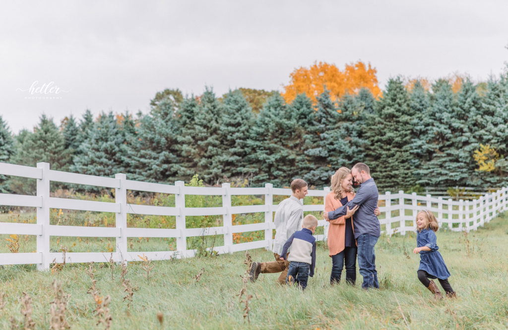 Hydrangea Blu fall family photos near Grand Rapids Michigan