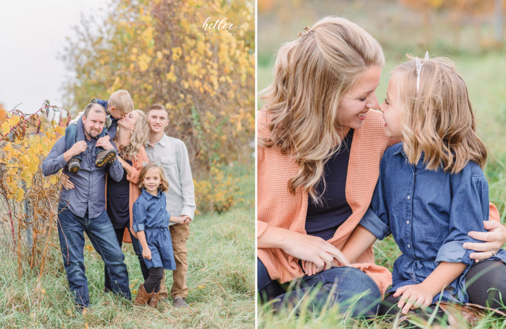 Hydrangea Blu fall family photos near Grand Rapids Michigan