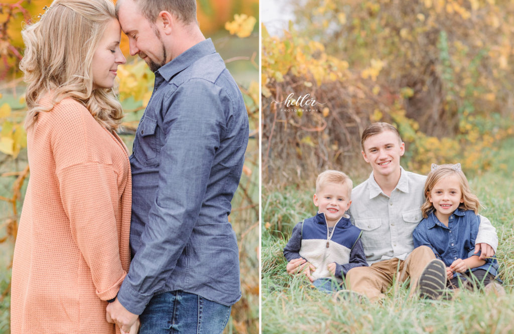 Hydrangea Blu fall family photos near Grand Rapids Michigan