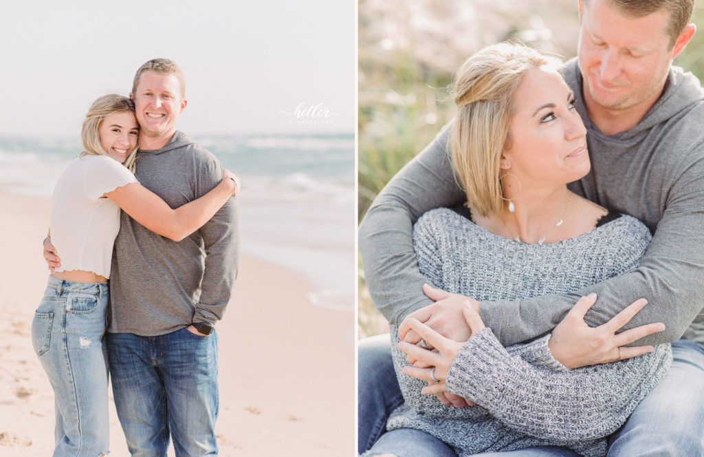 Muskegon beach family photos at PJ Hoffmaster park