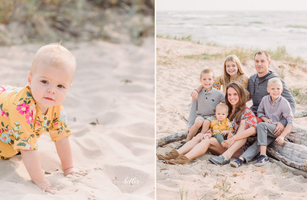 PJ Hoffmaster family photo session in Muskegon Michigan
