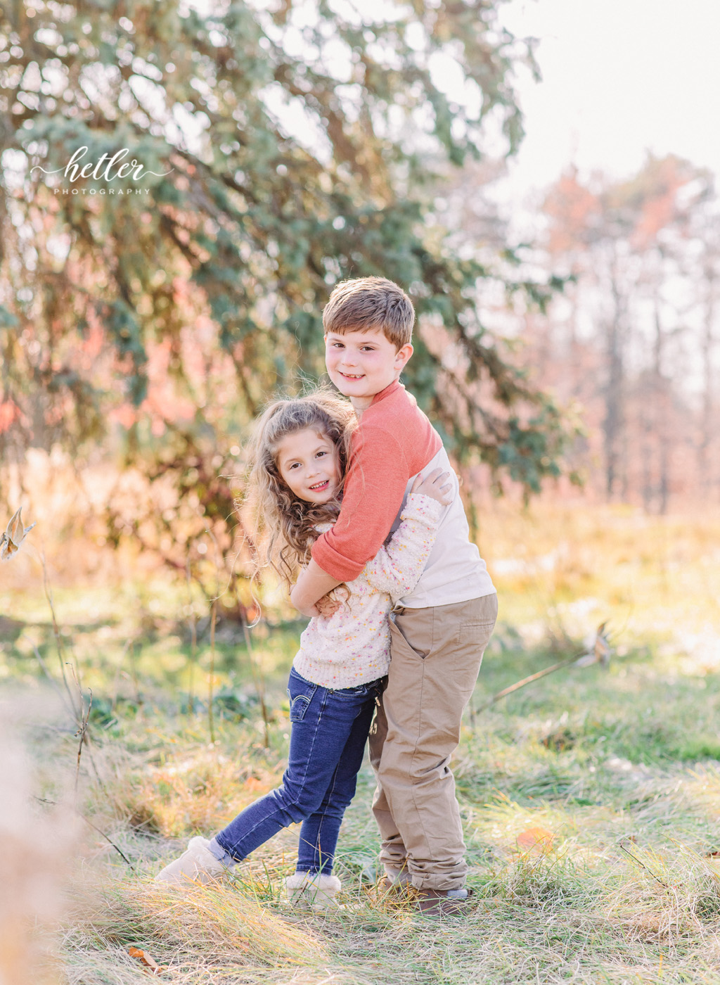Fall family photos in Grand Rapids at The Highlands