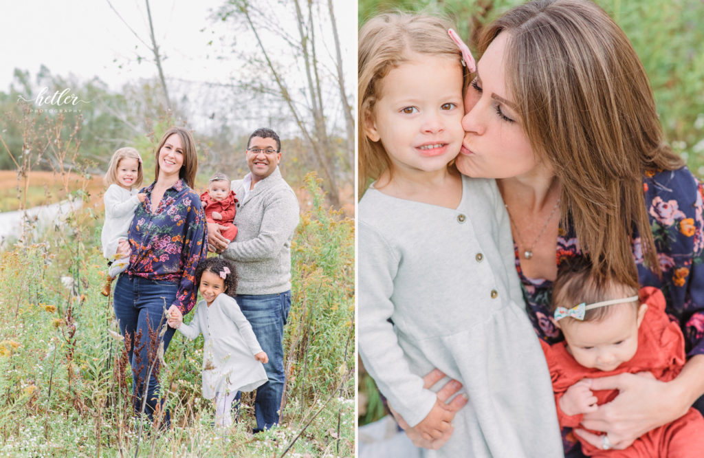 Fall family photos at Roselle Park in Ada Michigan